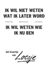 later en nu Loesje